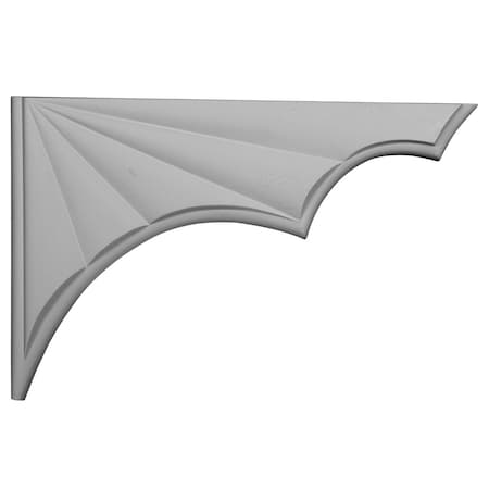 Ekena Millwork 11 1/4"W x 7 1/4"H x 1/2"P Salem Stair Bracket, Right SB11X07SA-R